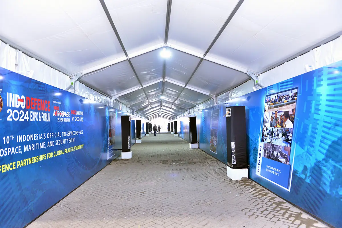 Indo Marine exhibition signage and event branding